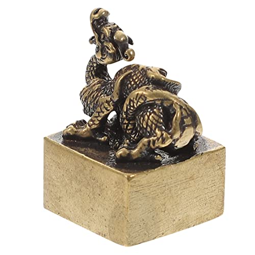 MAGICLULU Qinglong-Siegel Retro Chinesische Tierkreiszeichen Wohnkultur altes Handwerk Desktop-Sternzeichen- Tischfigur Büro-Tierkreis-Ornament Tischtierkreis-Ornament Kupfer MAGICLULU Qinglong-Siegel Retro Chinesische Tierkreiszeichen Wohnkultur altes Handwerk Desktop-Sternzeichen- Tischfigur Büro-Tierkreis-Ornament Tischtierkreis-Ornament Kupfer von MAGICLULU