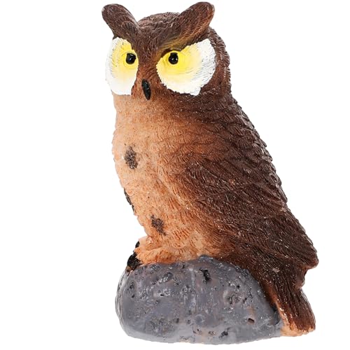 MAGICLULU Realistische Harz Eule Garten Figurine Lebensechte Gefälschte Eule Vogel Für Hof MAGICLULU Realistische Harz Eule Garten Figurine Lebensechte Gefälschte Eule Vogel Für Hof von MAGICLULU