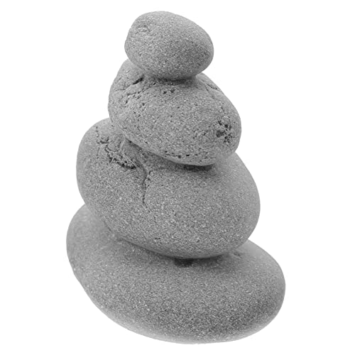 MAGICLULU Realistische Zen Garten Deko Stein Wetterfester Detailgetreuer Felsen für Aquarium Sandtisch Pflanzen und Mikro Landschaften Vielseitig für Zuhause Büro und Garten Geeignet von MAGICLULU