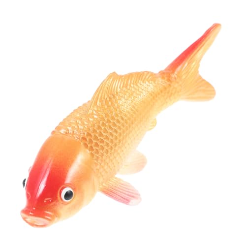 MAGICLULU Realistisches Simuliertes PVC-Modell Künstliche Karpfen-heimdekoration Aquarium-Ornament Kompakte Fischfigur von MAGICLULU