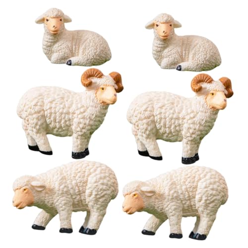 MAGICLULU Schafe Schaf Figuren Aus Harz Niedliche Garten Für Moos Landschaften Büro Ännliches Und Weibliche Schafe Ideal Für Indoor Und Outdoor Nutzung MAGICLULU Schafe Schaf Figuren Aus Harz Niedliche Garten Für Moos Landschaften Büro Ännliches Und Weibliche Schafe Ideal Für Indoor Und Outdoor Nutzung von MAGICLULU
