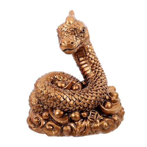 MAGICLULU Schlangenbarren-Ornamente goldenes Elefantendekor Figur Drachen Schlange Dekoration Schlangenstatue Party kniffliges Schlangenmodell gruselige Schlangenmodelle Harz Dark Brown MAGICLULU Schlangenbarren-Ornamente goldenes Elefantendekor Figur Drachen Schlange Dekoration Schlangenstatue Party kniffliges Schlangenmodell gruselige Schlangenmodelle Harz Dark Brown von MAGICLULU