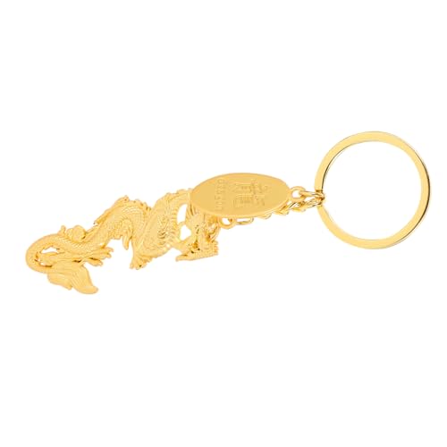 MAGICLULU Schlüsselanhänger Gürtel Geldbeutel Halter Karte Ringe Schlüsselketten Zubehör Hängend Lanyards Anhänger Für Halsketten Drachen Anhänger Taschenanhänger Golden Metall von MAGICLULU