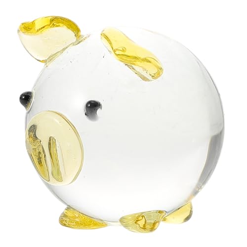 MAGICLULU Schweinchen Ornament Glasskulptur Schreibtisch Tier Figur Niedliche -Figur Verzierung Tier-Figur Tiermodell aus Glas Desktop-Dekoration zartes Tier Schweinemodelle MAGICLULU Schweinchen Ornament Glasskulptur Schreibtisch Tier Figur Niedliche -Figur Verzierung Tier-Figur Tiermodell aus Glas Desktop-Dekoration zartes Tier Schweinemodelle von MAGICLULU