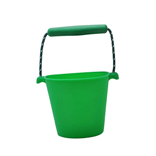 MAGICLULU Silikoneimer Badeeimer Für Tragbarer Wassereimer Zusammenklappbarer Strandeimer Kleiner Zusammenklappbarer Eimer Eimer Sandeimer Für Green von MAGICLULU