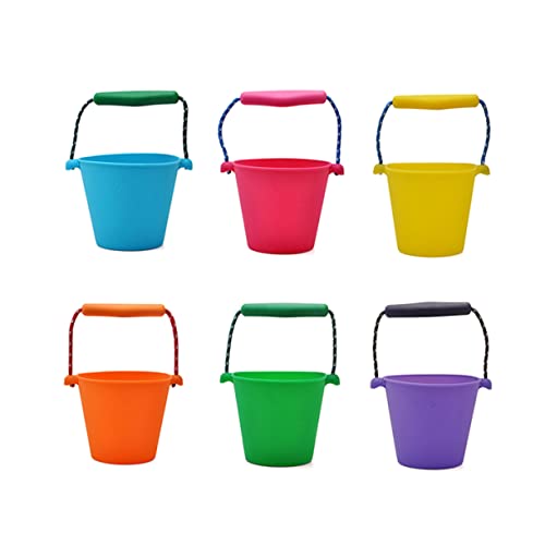 MAGICLULU Silikoneimer Zusammenklappbarer Strandeimer Sandwanne Strand Eimer Bad Outdoor draußen Außenspielzeug tragbarer Wassereimer Blue MAGICLULU Silikoneimer Zusammenklappbarer Strandeimer Sandwanne Strand Eimer Bad Outdoor draußen Außenspielzeug tragbarer Wassereimer Blue von MAGICLULU