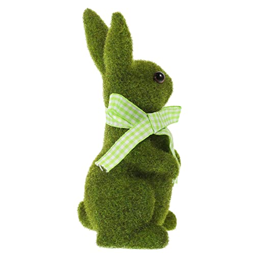 MAGICLULU Simulation Beflocktes Kaninchen Meerschweinchen Einstreu Streu Korb Hamsterstall Niedliches Beflockte Hasenfiguren Künstliches Kleines Kaninchen Meerschweinchenkäfig von MAGICLULU