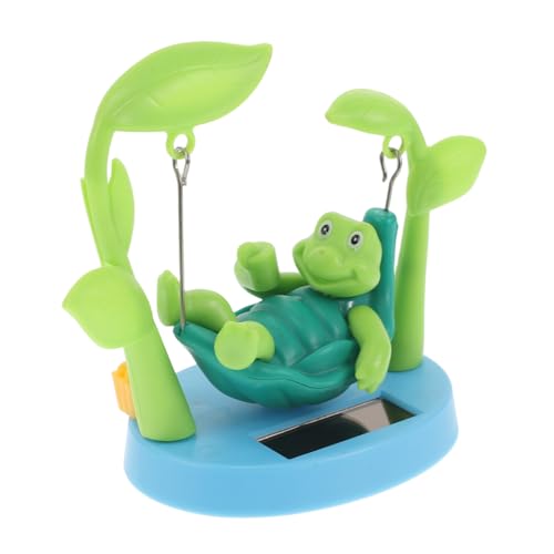 MAGICLULU Solarbetriebene Schildkröten Wackelfigur Kreative Dashboard Dekoration für Autos und Solarbetriebene Cartoon Turtle mit Zitterndem Kopf von MAGICLULU
