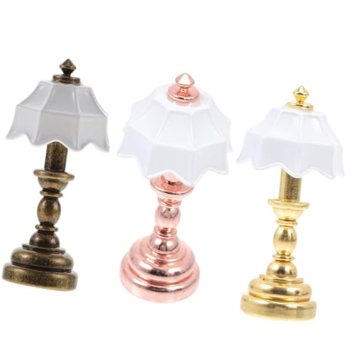 MAGICLULU Speziell Entworfene Mini-schreibtischlampen Mit -leuchten Für Puppenhäuser Nachttischlampen Modell-minihauslampen Für Jungen- Und Mädchendekoration von MAGICLULU