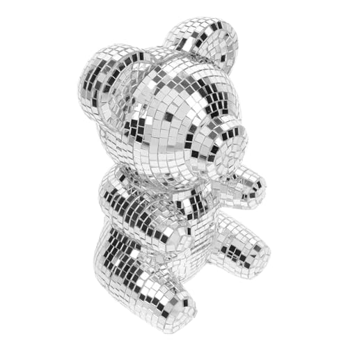 MAGICLULU Reflektierende Bären-Disko Einzigartige Bärenform Dekoratives Party-Accessoire von MAGICLULU