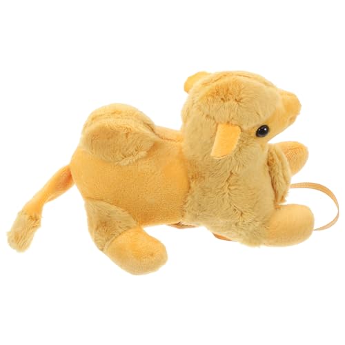 MAGICLULU Stehschulterkamel Aus Plüsch Puppe Plüschtier Stofftierplüsch Rollenspiel Süßes Schultertier Aus Plüsch Cartoon-stofftier Kuscheltiere Aus Weichem Plüsch Gefüllter Plüsch Yellow von MAGICLULU
