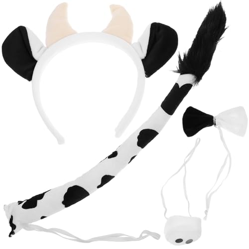 MAGICLULU Tierkostüm-zubehör 1 Set Mit Kuh-kostüm-zubehör Horn Stirnband Und Für Halloween Jungen Und Mädchen Party MAGICLULU Tierkostüm-zubehör 1 Set Mit Kuh-kostüm-zubehör Horn Stirnband Und Für Halloween Jungen Und Mädchen Party von MAGICLULU