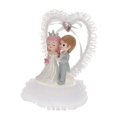 MAGICLULU Tortenfigur Harz Dekoration Für Hochzeitstorte Verlobung Und Valentinstag Romantisches Für Hochzeitsfeier Und Partydeko von MAGICLULU