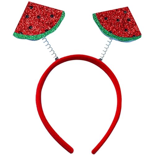 MAGICLULU Wassermelonen-Stirnband Dekoratives Wassermelonen-Stirnband Wassermelonen-Design Stirnbänder Kopfschmuck Haarband Haarreifen Damen-Kostümzubehör Für Party von MAGICLULU