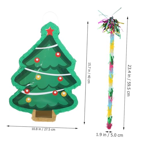 MAGICLULU Weihnachtliche Pinata Deko Teilig mit Christbaum Form Party Pinata zum Befüllen mit Süßigkeiten Münzen und Kleingeschenken Lustiges Partyspiel Zubehör für Weihnachtsfeier und MAGICLULU Weihnachtliche Pinata Deko Teilig mit Christbaum Form Party Pinata zum Befüllen mit Süßigkeiten Münzen und Kleingeschenken Lustiges Partyspiel Zubehör für Weihnachtsfeier und von MAGICLULU