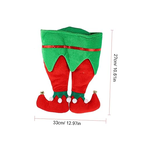 MAGICLULU Weihnachtlicher Hut mit Hose Witzige Elfenmütze für Erwachsene Weicher Weihnachtskopfschmuck Mittelgroß Bequem für Weihnachtsfeier Originelles Party Accessoire Festliches MAGICLULU Weihnachtlicher Hut mit Hose Witzige Elfenmütze für Erwachsene Weicher Weihnachtskopfschmuck Mittelgroß Bequem für Weihnachtsfeier Originelles Party Accessoire Festliches von MAGICLULU