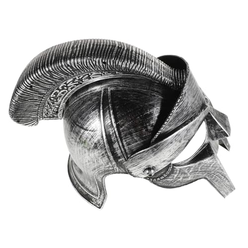 MAGICLULU -hut Krieger-kopfbedeckung Mittelalterlicher Hut Mittelalterliche Rittermaske Römischer Soldatenhelm Spartanisch Rot Mittelalterlicher Ritterhelm Silver Plastik MAGICLULU -hut Krieger-kopfbedeckung Mittelalterlicher Hut Mittelalterliche Rittermaske Römischer Soldatenhelm Spartanisch Rot Mittelalterlicher Ritterhelm Silver Plastik von MAGICLULU