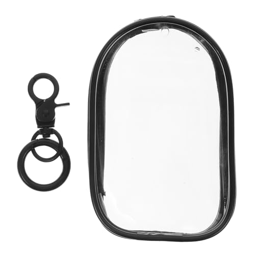 MAGICLULU -lauftasche Tragbare Aufbewahrung Für Kleine Figuren Klarsichtbeutel-schlüsselanhänger Klare Figurenvitrine Mit Schlüsselanhänger Klarsichtbeutel Für Figuren Metall Black von MAGICLULU