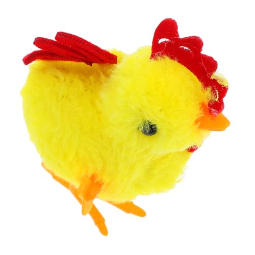 MAGICLULU springendes Huhn Desktop-Eierkorb Speckbehälter Hase aufziehen Brathähnchenspielzeug für Geburtstagsgeschenk Aufziehspielzeug Häschen springendes Küken Plastik von MAGICLULU