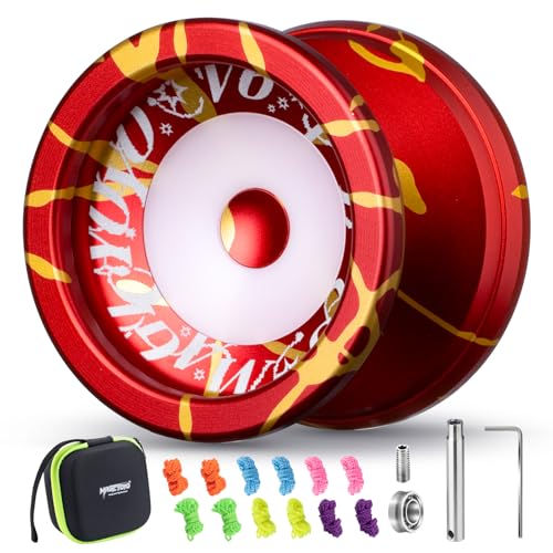 MAGICYOYO Profi JoJo V6S Locus, Metall Jo-jo mit Responsive & Unresponsive, Trick JoJo mit Leerlauf und Kugellager, Doppelzweck Jo Jo für Kinder & Erwachsene, mit 12 Saiten, Lagersatz, Gehäuse MAGICYOYO Profi JoJo V6S Locus, Metall Jo-jo mit Responsive & Unresponsive, Trick JoJo mit Leerlauf und Kugellager, Doppelzweck Jo Jo für Kinder & Erwachsene, mit 12 Saiten, Lagersatz, Gehäuse von MAGICYOYO