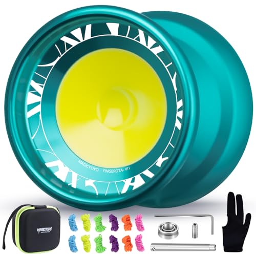 MAGICYOYO V11 Profi JoJo, Magic JoJo mit Leerlauf und Kugellager, Trick Yoyo für Kinder und Anfänger, Neospin Yoyo für Finger Spin, Doppelzweck Metall Jo Jo mit 12-Saiten, Lagersatz, Gehäuse MAGICYOYO V11 Profi JoJo, Magic JoJo mit Leerlauf und Kugellager, Trick Yoyo für Kinder und Anfänger, Neospin Yoyo für Finger Spin, Doppelzweck Metall Jo Jo mit 12-Saiten, Lagersatz, Gehäuse von MAGICYOYO