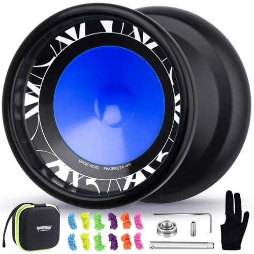 MAGICYOYO V11 Profi JoJo, Trick JoJo mit Leerlauf und Kugellager, Neospin Yoyo für Kinder und Anfänger, Magic Yoyo für Finger Spin, Doppelzweck Metall Jo Jo mit 12-Saiten, Lagersatz, Gehäuse MAGICYOYO V11 Profi JoJo, Trick JoJo mit Leerlauf und Kugellager, Neospin Yoyo für Kinder und Anfänger, Magic Yoyo für Finger Spin, Doppelzweck Metall Jo Jo mit 12-Saiten, Lagersatz, Gehäuse von MAGICYOYO