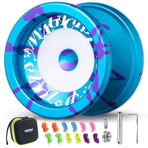MAGICYOYO V6S Locus Upgegradet, Trick Neospin Yoyo Spielzeug, Dual-Material Metall Profi JoJo, Responsive & Unresponsive Yoyo für Kinder & Erwachsene, Magic JoJo mit 12 Seilen, Lagerungskit MAGICYOYO V6S Locus Upgegradet, Trick Neospin Yoyo Spielzeug, Dual-Material Metall Profi JoJo, Responsive & Unresponsive Yoyo für Kinder & Erwachsene, Magic JoJo mit 12 Seilen, Lagerungskit von MAGICYOYO