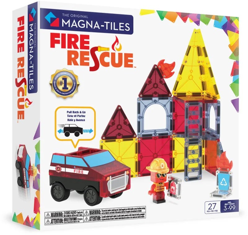 MAGNA-TILES Feuerwehr Magnetische Bauteile 27 Teile von MAGNA-TILES