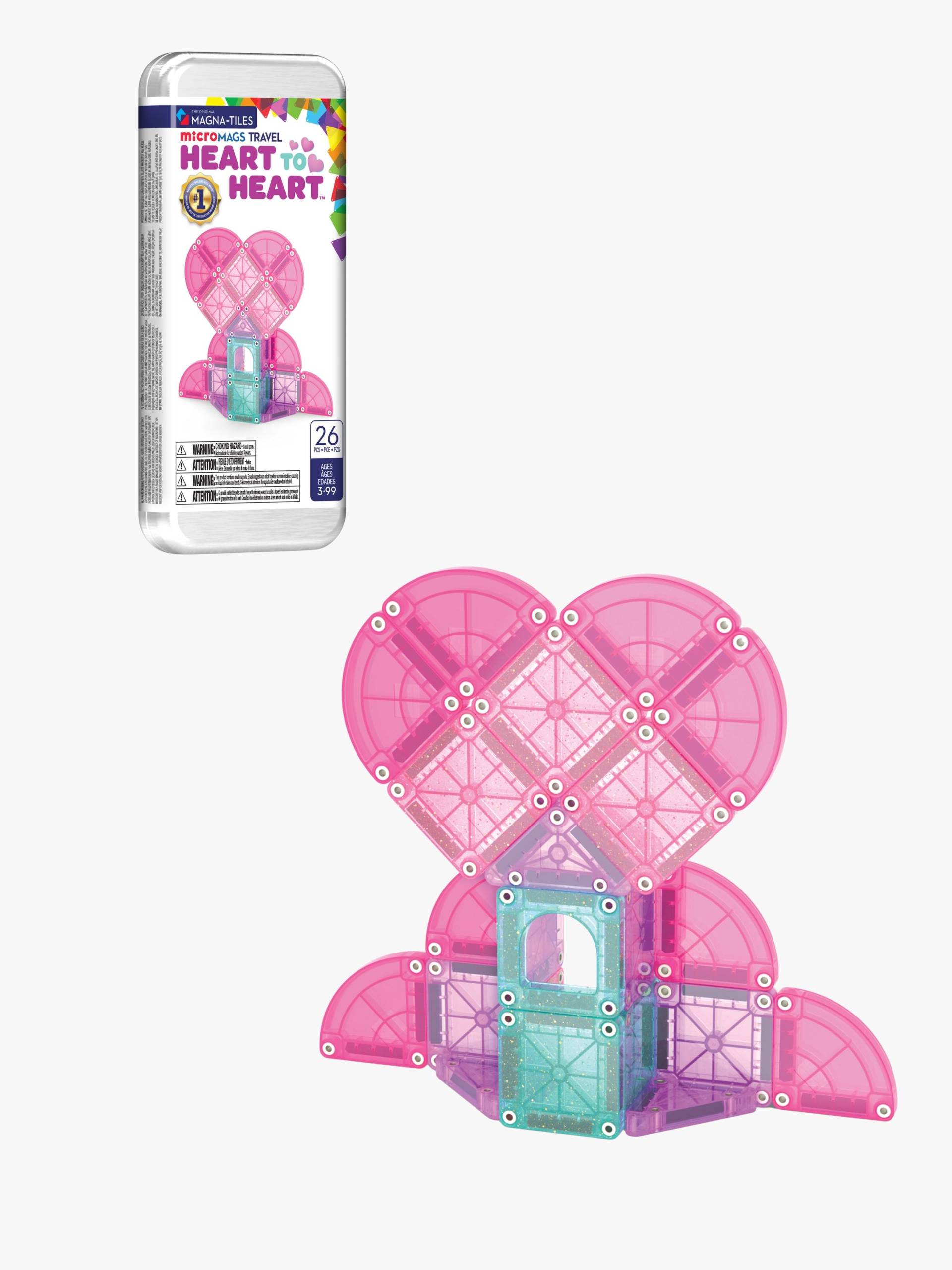 MAGNA-TILES MicroMAGS Reise-Set Heart to Heart 26 Teile von MAGNA-TILES