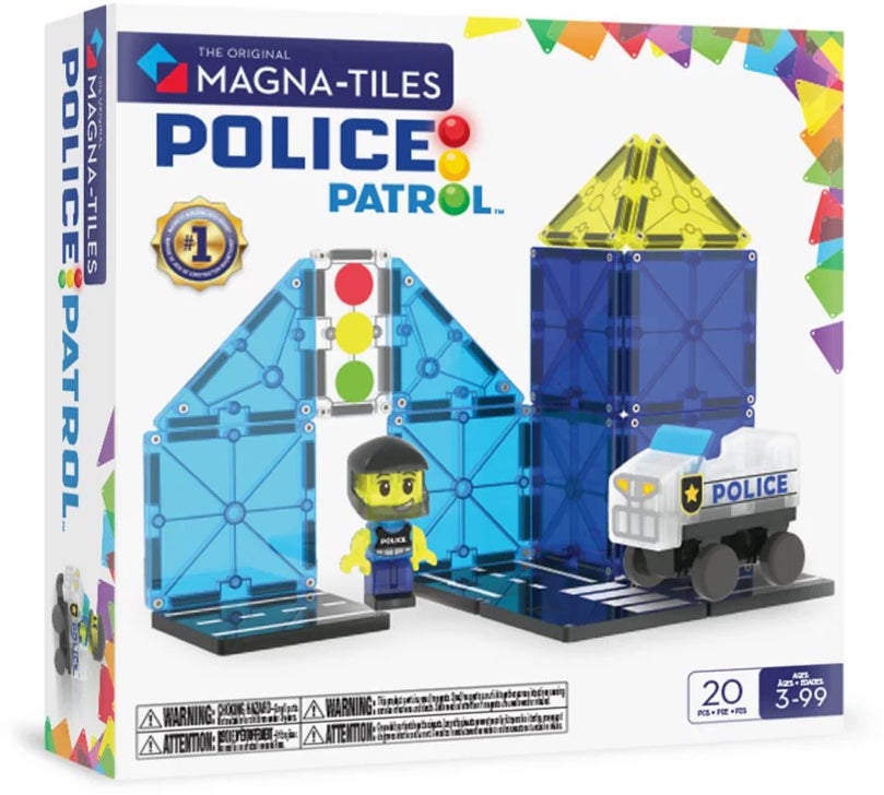 MAGNA-TILES Polizeistreife Bausatz 20 Teile von MAGNA-TILES