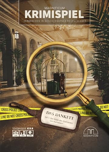 MAGNIFICUM Krimispiel: Das Bankett - Teil 1 - Der Raub des Diamanten von Ramanpur, Detektivspiel/Escape Room Spiel für Erwachsene MAGNIFICUM Krimispiel: Das Bankett - Teil 1 - Der Raub des Diamanten von Ramanpur, Detektivspiel/Escape Room Spiel für Erwachsene von MAGNIFICUM