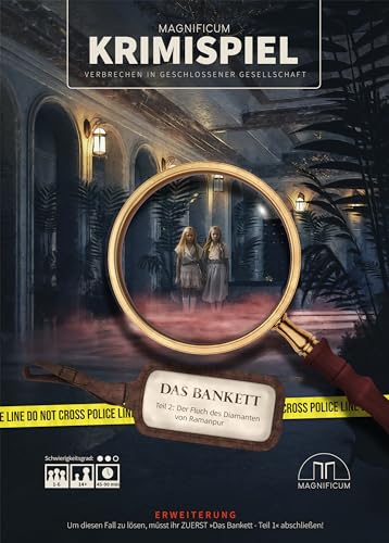 MAGNIFICUM Krimispiel: Das Bankett - Teil 2 - Der Fluch des Diamanten von Ramanpur, Detektivspiel, Escape Room Spiel ab 14 Jahre MAGNIFICUM Krimispiel: Das Bankett - Teil 2 - Der Fluch des Diamanten von Ramanpur, Detektivspiel, Escape Room Spiel ab 14 Jahre von MAGNIFICUM
