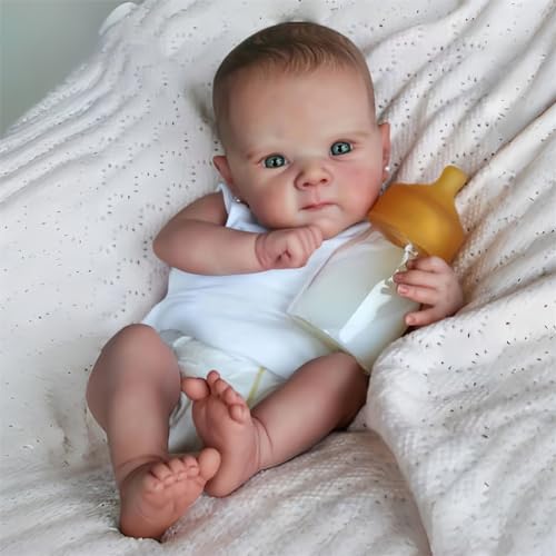 MAIHAO Reborn Puppe Mädchen 19zoll 48cm Weichem Baumwollkörper Lebensechte Puppe Reborn Babys Sieht aus wie EIN echtes Baby von MAIHAO