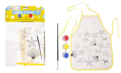MAIN D'ARTISTE - Malerschürze - Kreativität - 030093 - Malerei - Zufälliges Modell - Kinder Spielzeug - Kreativität - Handwerkliche Aktivitäten - Komplettes Set - Ab 3 Jahren MAIN D'ARTISTE - Malerschürze - Kreativität - 030093 - Malerei - Zufälliges Modell - Kinder Spielzeug - Kreativität - Handwerkliche Aktivitäten - Komplettes Set - Ab 3 Jahren von MAIN D'ARTISTE