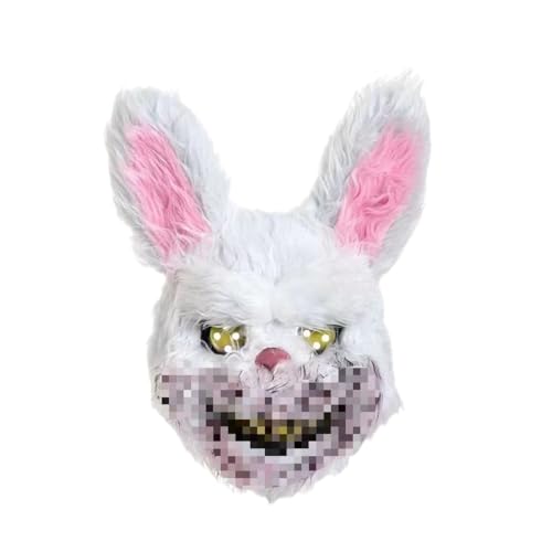 MAINOSHY Serial Killer Kostüm, 5 PCS Horror Kaninchen Kostüm Blutige Schürze Hase Angst Maske Sägen Tattoos Aufkleber für Halloween Masquerade Party MAINOSHY Serial Killer Kostüm, 5 PCS Horror Kaninchen Kostüm Blutige Schürze Hase Angst Maske Sägen Tattoos Aufkleber für Halloween Masquerade Party von MAINOSHY