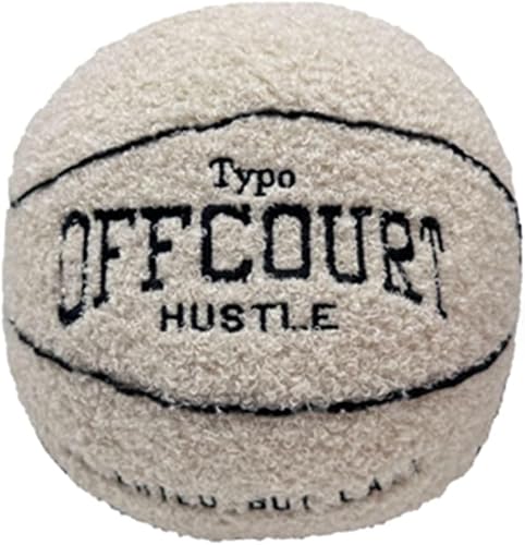 MAIPAI 25cm Offcourt Basketball Plüschtier,Weiches Offcourt Basketball Plüschtier,Niedliches Offcourt Basketball Plüschpuppe Spielzeug,Offcourt Basketball Plüschkissen für Kinder Plüschfigur (Grau) von MAIPAI