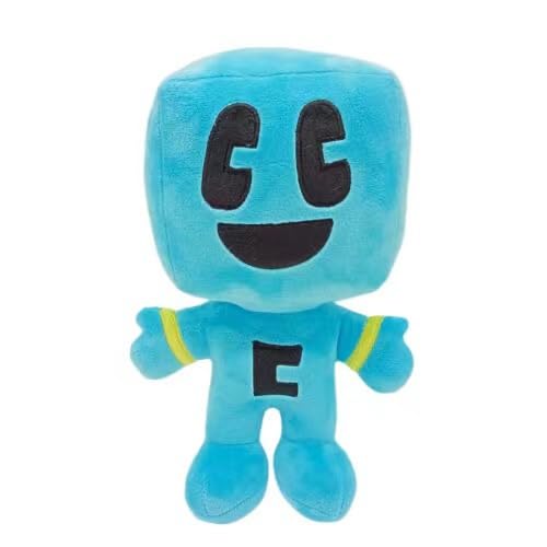 MAIPAI 28CM Craftee Plush Toy,Soft Craftee Stuffed Animal Toy,Cute Blue Block Plush Doll Toy,Craftee Plushies Pillow for Kids Plush Figure Gift von MAIPAI
