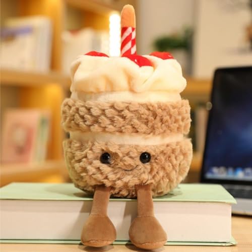 MAIPAI Geburtstagskuchen Plüschtier, 28cm Süßes Lächeln Kuchen Kissen Plüschtiere Spielzeug, lustiges Essen Plüsch Kissen, süßes Lächeln Kuchen Plüsch Puppe Spielzeug für Kinder Figur Geschenk MAIPAI Geburtstagskuchen Plüschtier, 28cm Süßes Lächeln Kuchen Kissen Plüschtiere Spielzeug, lustiges Essen Plüsch Kissen, süßes Lächeln Kuchen Plüsch Puppe Spielzeug für Kinder Figur Geschenk von MAIPAI