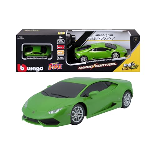 Maisto Tech, Bburago - Co-Pack Lamborghini Huracan 1:24 RC und Diecast 1:43, Ferngesteuertes Auto und Sammlerstück, Offizielle Lamborghini-Lizenz, Alter 5+ Maisto Tech, Bburago - Co-Pack Lamborghini Huracan 1:24 RC und Diecast 1:43, Ferngesteuertes Auto und Sammlerstück, Offizielle Lamborghini-Lizenz, Alter 5+ von MAISTO TECH
