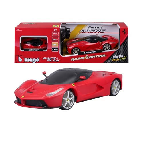 Maisto Tech, Bburago - Co-Pack RC LaFerrari 1:24 und Diecast 1:43, Ferngesteuertes Auto und Sammlerstück, Offizielle Ferrari-Lizenz, Sonderverpackung, Alter 5+ Maisto Tech, Bburago - Co-Pack RC LaFerrari 1:24 und Diecast 1:43, Ferngesteuertes Auto und Sammlerstück, Offizielle Ferrari-Lizenz, Sonderverpackung, Alter 5+ von MAISTO TECH