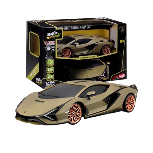 Maisto Tech - RC Lamborghini Sian FKP 37 Maßstab 1:24, Ferngesteuertes Auto mit Lithium-Batterie und Proportionaler Lenkung, Controller Inklusive, Lamborghini-Lizenz, Alter 5+ Maisto Tech - RC Lamborghini Sian FKP 37 Maßstab 1:24, Ferngesteuertes Auto mit Lithium-Batterie und Proportionaler Lenkung, Controller Inklusive, Lamborghini-Lizenz, Alter 5+ von MAISTO TECH