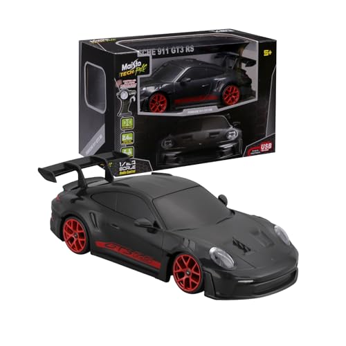 Maisto Tech - RC Porsche 911 GT3 RS Maßstab 1:24, Ferngesteuertes Auto mit Lithium-Batterie und Proportionaler Lenkung, Controller Inklusive, Porsche-Lizenz, Premium-Verpackung, Alter 5+ Maisto Tech - RC Porsche 911 GT3 RS Maßstab 1:24, Ferngesteuertes Auto mit Lithium-Batterie und Proportionaler Lenkung, Controller Inklusive, Porsche-Lizenz, Premium-Verpackung, Alter 5+ von MAISTO TECH