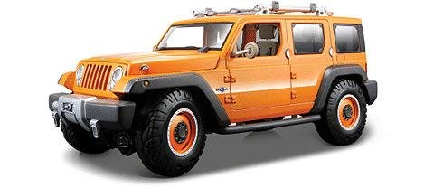 MAISTO Jeep Wrangler Rescue Concept Orange 1/18 Modellauto Modell Auto von MAISTO