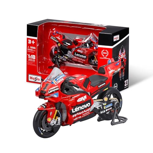 Maisto - Ducati Lenovo Team 2024 Bagnaia #1 Maßstab 1:18, Diecast-Motorrad, Detailgetreu, MotoGP-Replik, Ducati-Lizenz, Alter 3+ Maisto - Ducati Lenovo Team 2024 Bagnaia #1 Maßstab 1:18, Diecast-Motorrad, Detailgetreu, MotoGP-Replik, Ducati-Lizenz, Alter 3+ von MAISTO