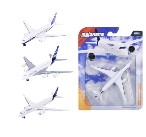 Majorette Passagierflugzeug, Metall, Maßstab 1:64, 11 cm, mit Freilauf, offizielle Lizenzen, zufällige Lieferung für Kinder ab 3 Jahren (8503001000) von Majorette