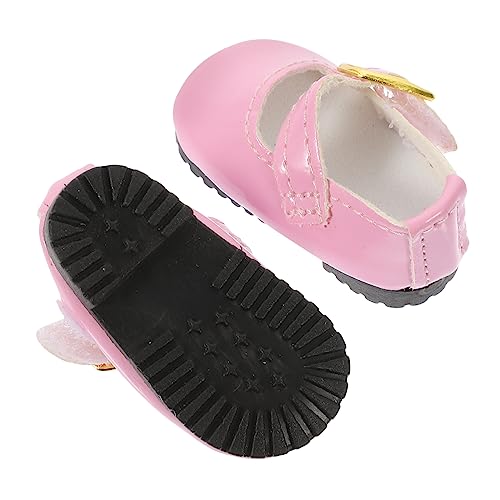 MAJORMENCH 1 Paar Puppenschuhe für Mädchen Süße Bjd Leder Schuhe Rosa für Puppen Outfits und Spielzeugzubehör für Geburtstags und Feiertagsgeschenke MAJORMENCH 1 Paar Puppenschuhe für Mädchen Süße Bjd Leder Schuhe Rosa für Puppen Outfits und Spielzeugzubehör für Geburtstags und Feiertagsgeschenke von MAJORMENCH