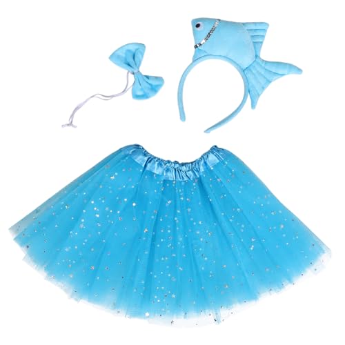 MAJORMENCH 1 Satz Meeres Tier Plüsch Outfit mit Fisch Haarband und Rock für Halloween Partys und Alltag Bequemes Material Vielseitig Einsetzbar MAJORMENCH 1 Satz Meeres Tier Plüsch Outfit mit Fisch Haarband und Rock für Halloween Partys und Alltag Bequemes Material Vielseitig Einsetzbar von MAJORMENCH