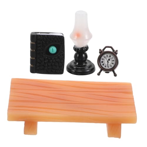 MAJORMENCH 1 Set Puppenhaus Schreibtisch Und Buch Set DIY - Miniatur Schreibtisch - Mini Möbel Modell Für Dekoration Puppenhaus Zubehör MAJORMENCH 1 Set Puppenhaus Schreibtisch Und Buch Set DIY - Miniatur Schreibtisch - Mini Möbel Modell Für Dekoration Puppenhaus Zubehör von MAJORMENCH