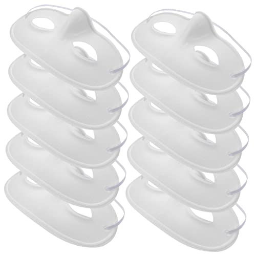 MAJORMENCH 10 Stück DIY Blanko Papiermasken zum Bemalen Umweltfreundliche Handgemachte Masquerade Masken für Erwachsene für Karneval Halloween Fasching Kindergeburtstag Kreatives Bastelset von MAJORMENCH