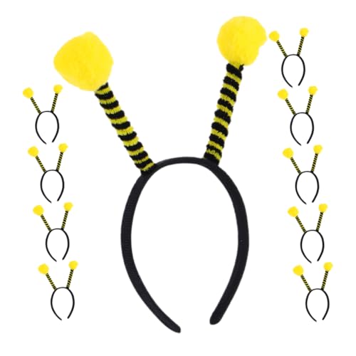 MAJORMENCH 10 Stück Teiliges Bienen-antennen Leicht und Bequem mit Langlebigem Material Passt für Mädchen Frauen Erwachsene für Halloween Bienenkostüm und Party Accessoire von MAJORMENCH